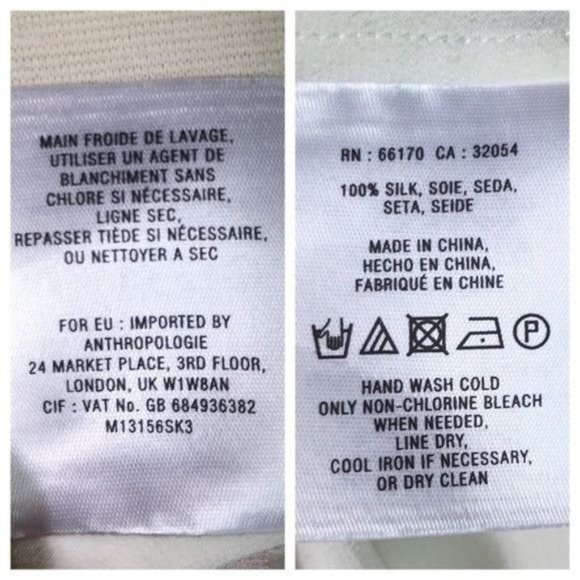 Anthropologie Meadow Rue L silk tank cream pink - Picture 8 of 8